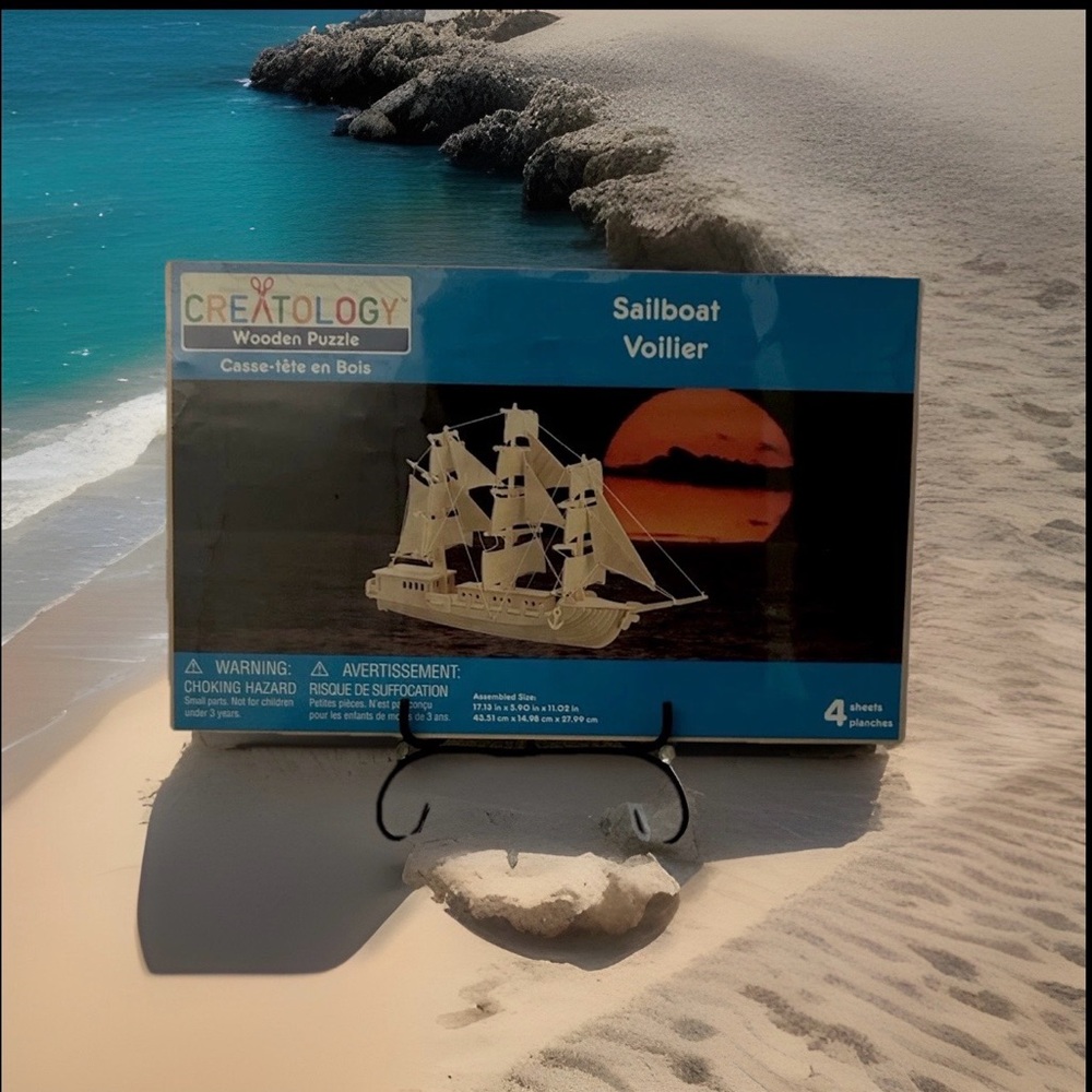 Creatology Wooden Sailboat Puzzle - 4 Sheets